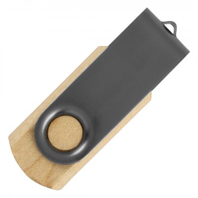 SMART WOOD, usb flash memorija, siva, 64GB