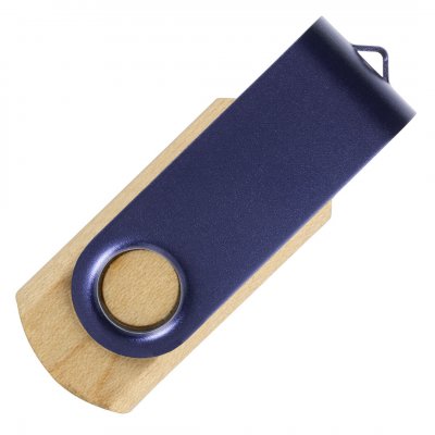 SMART WOOD, usb flash memorija, plava, 64GB